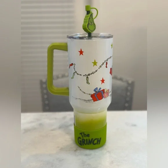 The Grinch 2025 Christmas Holiday 40oz Double Walled Stainless Steel Tumbler